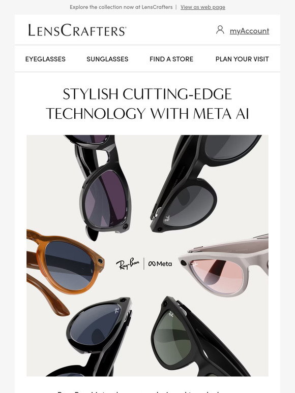 LensCrafters: Discover your Ray-Ban Meta style | Milled