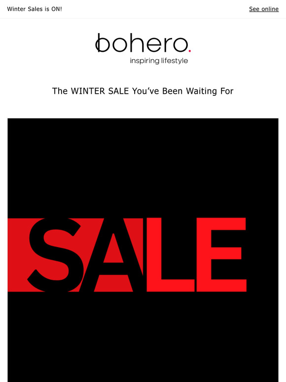 Winter Sales is ON!