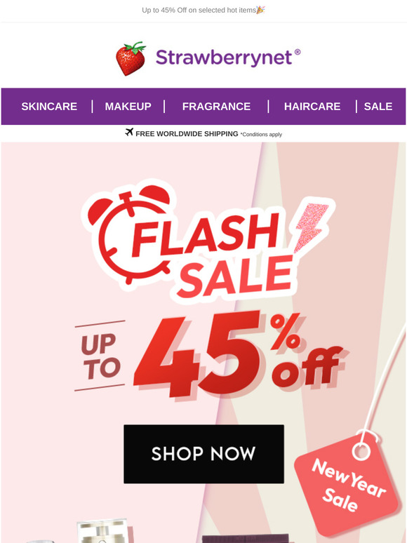 New Year Flash Sale🎉 Up to 45% Off