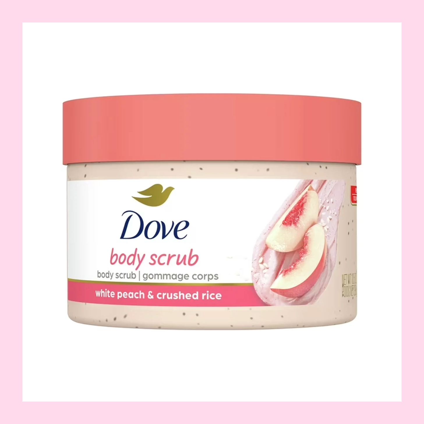 Dove Body Scrub White Peach & Crushed Rice