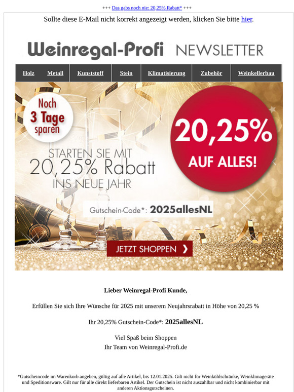 Noch 3 Tage sparen!