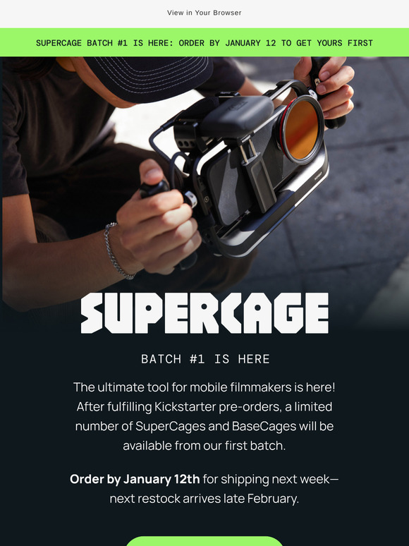 SuperCage Batch #1 is Here