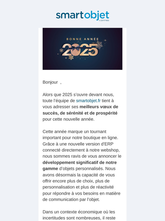 Nos meilleurs vœux pour 2025 et des nouveautés à découvrir ! 🎉