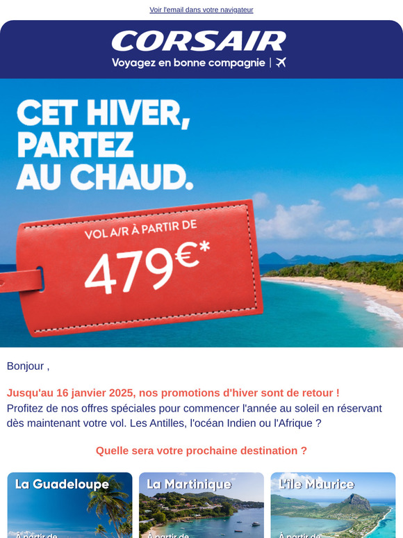 📢 Promotions de janvier : décollage immédiat !