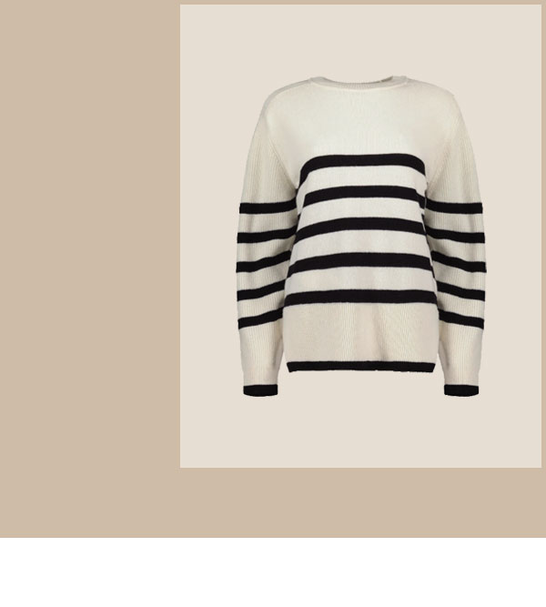 Fleur Striped Wool Blend Jumper