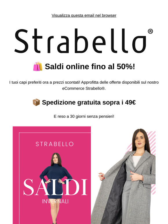 Saldi online fino al 50%! Approfittane ora!