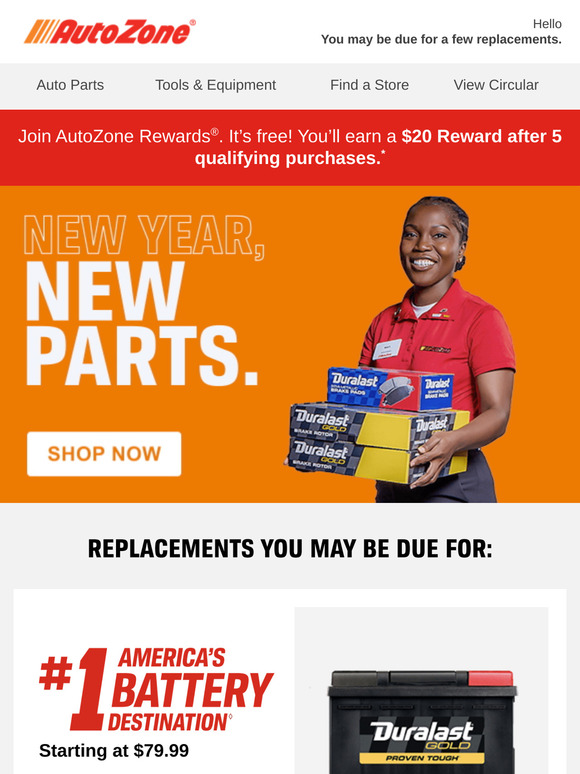 Your vehicle may be due for a few replacements