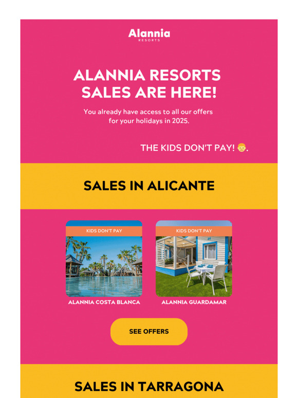 ALANNIA RESORTS SALES ARE HERE!