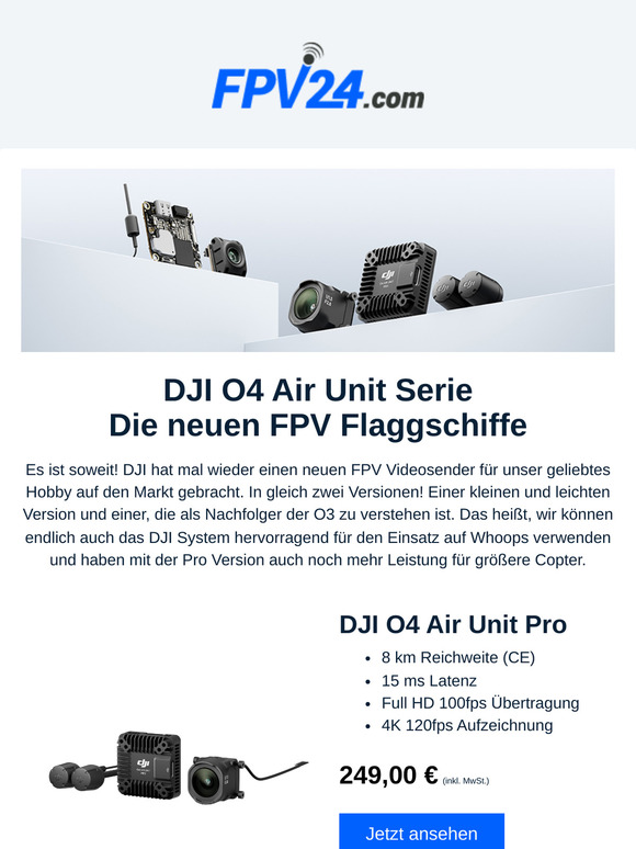 😲 Hast du die neuen DJI O4 Air Units schon gesehen?
