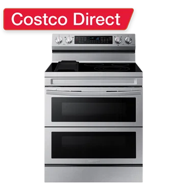 Samsung 6.3 cu. ft. Smart Freestanding Electric Range with Flex Duo Air Fry and Griddle, Stainless Steel