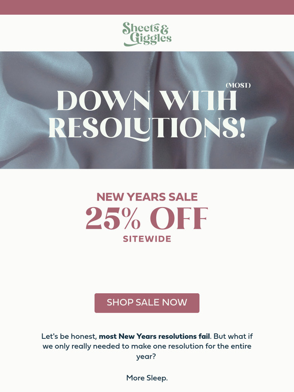 New Years Sale: 25% off Sitewide! 🎇