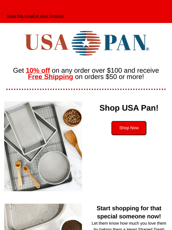 Time to Save! 10% Off Bakeware + Free Shipping