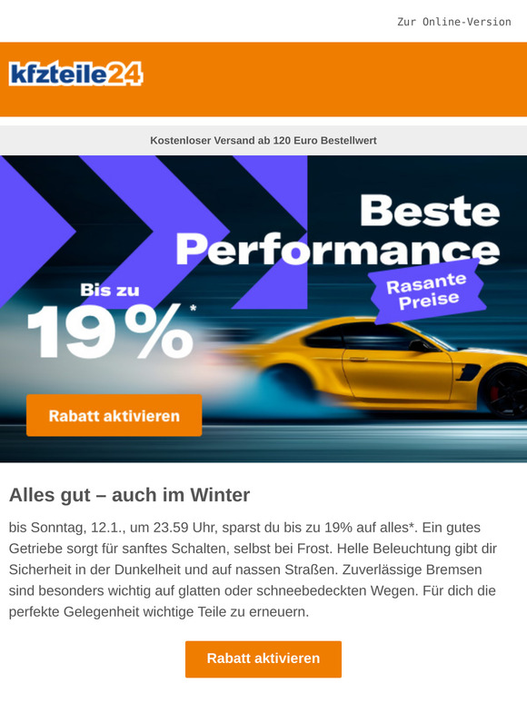 Letzte Chance: Bis zu 19% auf alles sichern*