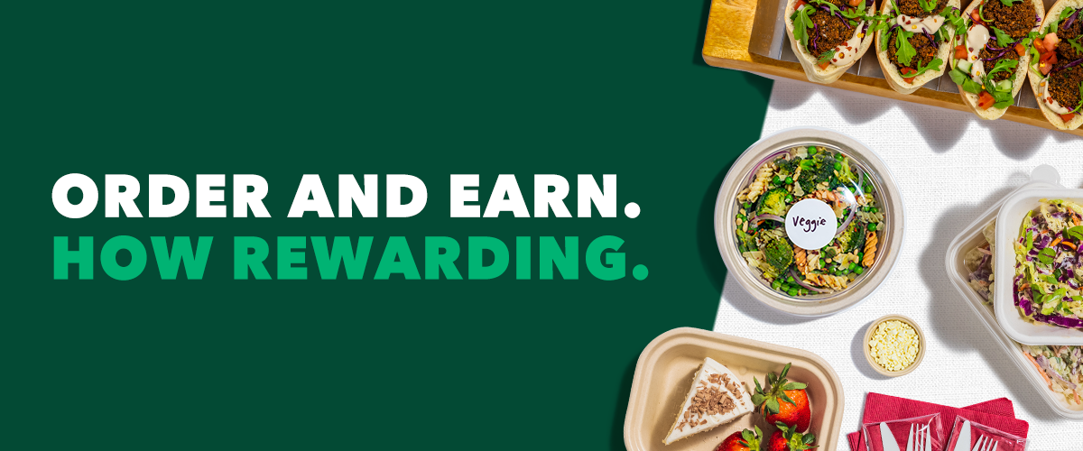 Order and earn. How Rewarding.