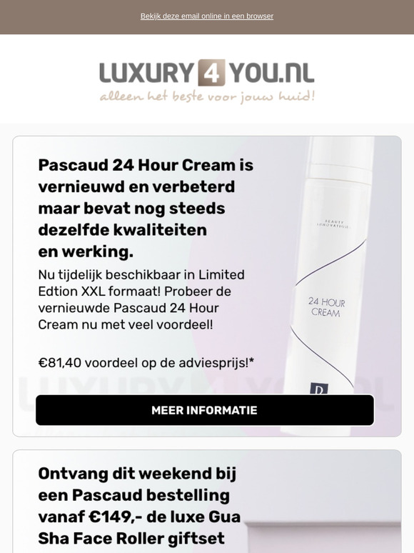 Limited Edition Deals: Pascaud 24 Hour Cream XXL, Gratis Gua Sha Stone Giftset & Nieuwe Mesoestetic & Obagi Medical producten!