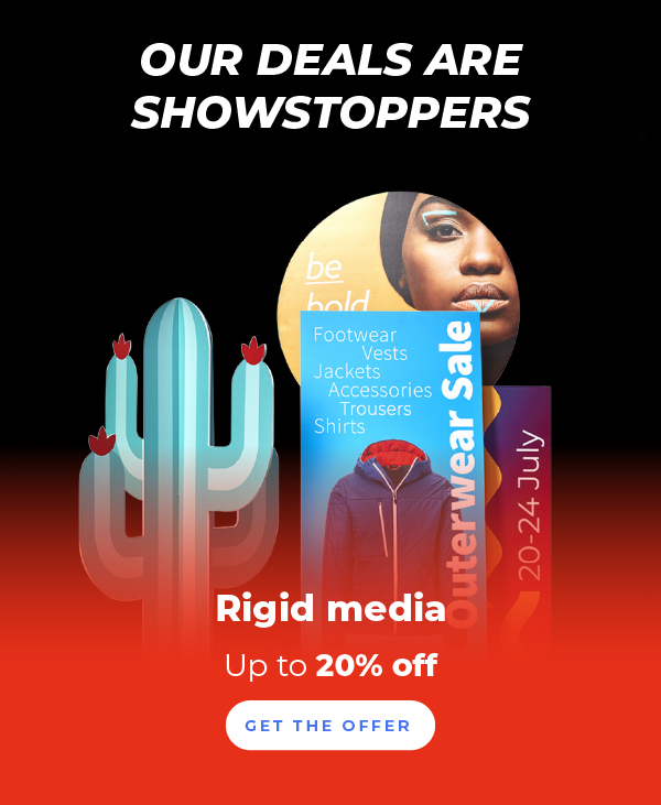 Up to 20% off rigid media