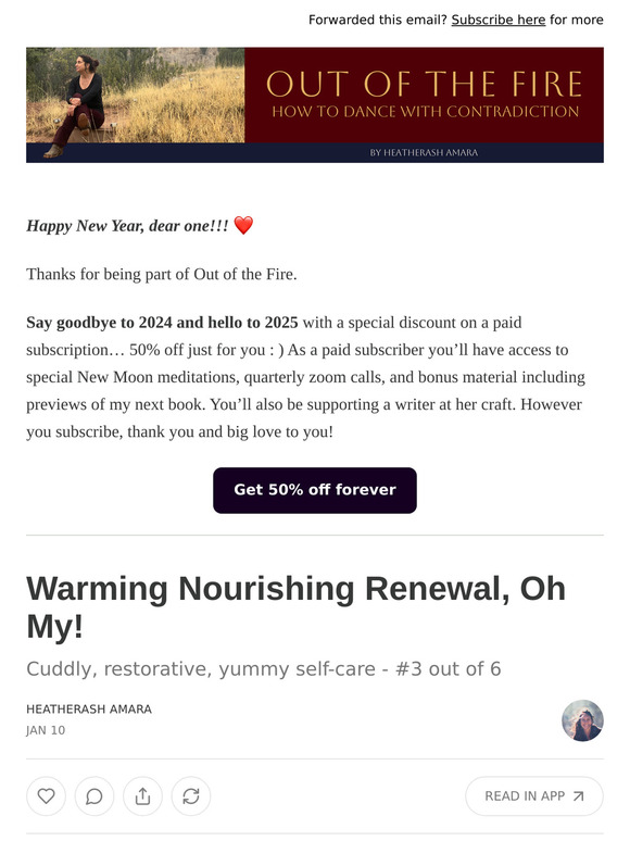 Warming Nourishing Renewal, Oh My!