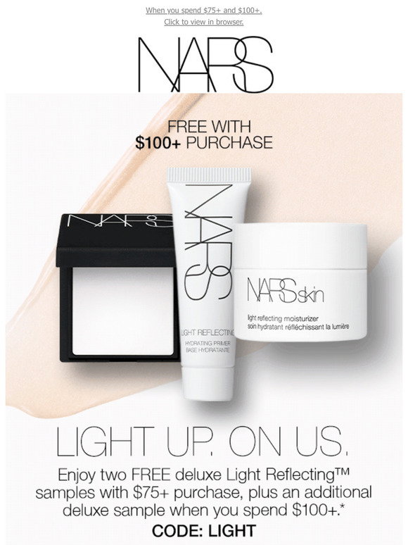 NARS Email Newsletters: Shop Sales, Discounts, and Coupon Codes