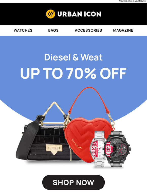 Clearance Picks You’ll Love: Diesel & WEAT Up to 70% Off!