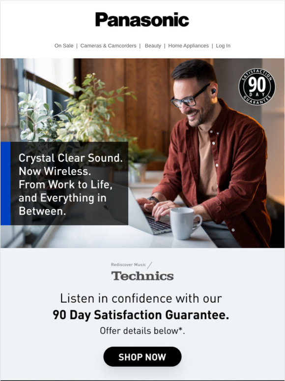 Reimagine sound with Technics Earbuds