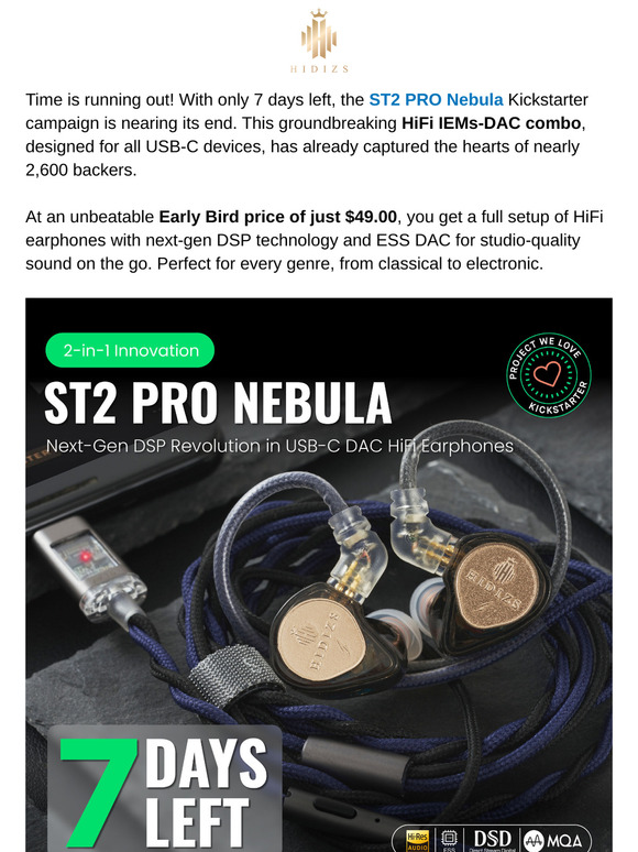 Only 7 Days Left! Secure Your ST2 PRO Nebula at $49 Early Bird Price!
