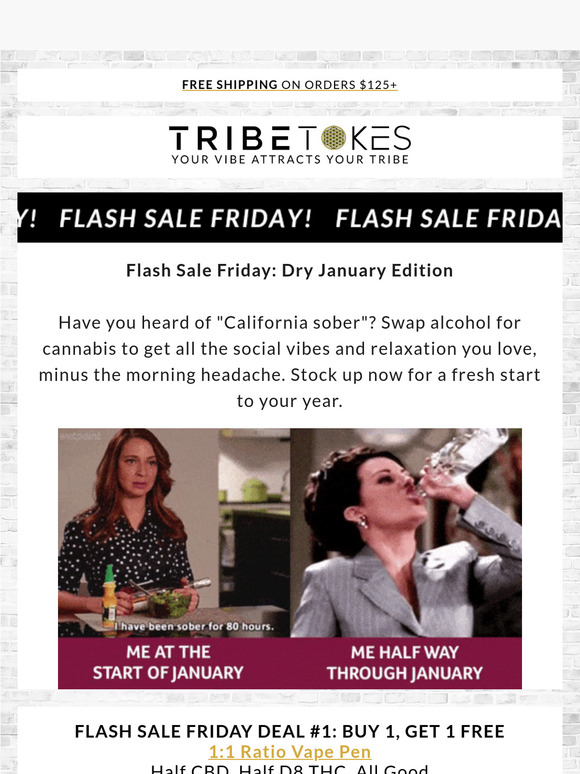 Flash Sale Friday 🎉💨 Dry January Edition