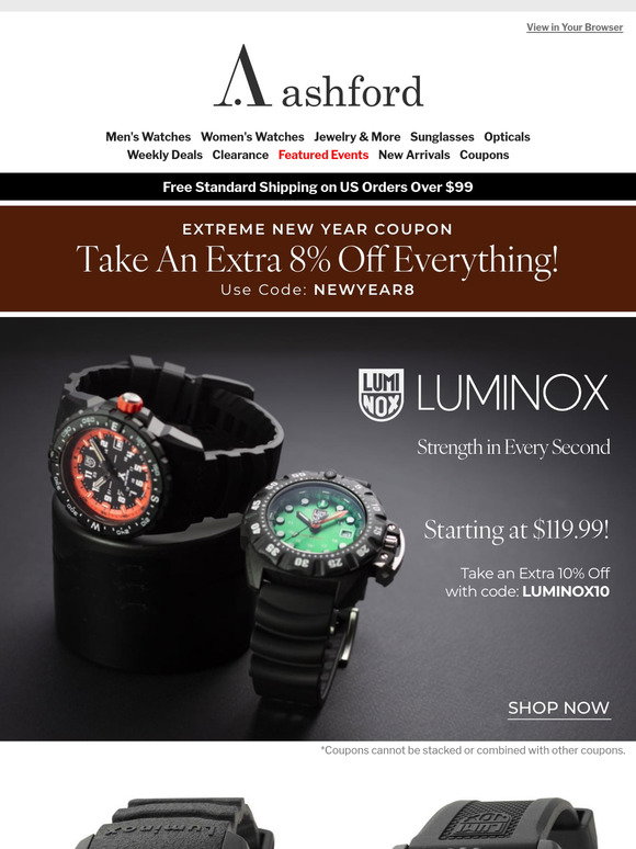 Note Less Watch Ashford: Luminox Luxury for Less – Watches from Just $119.99! | Milled