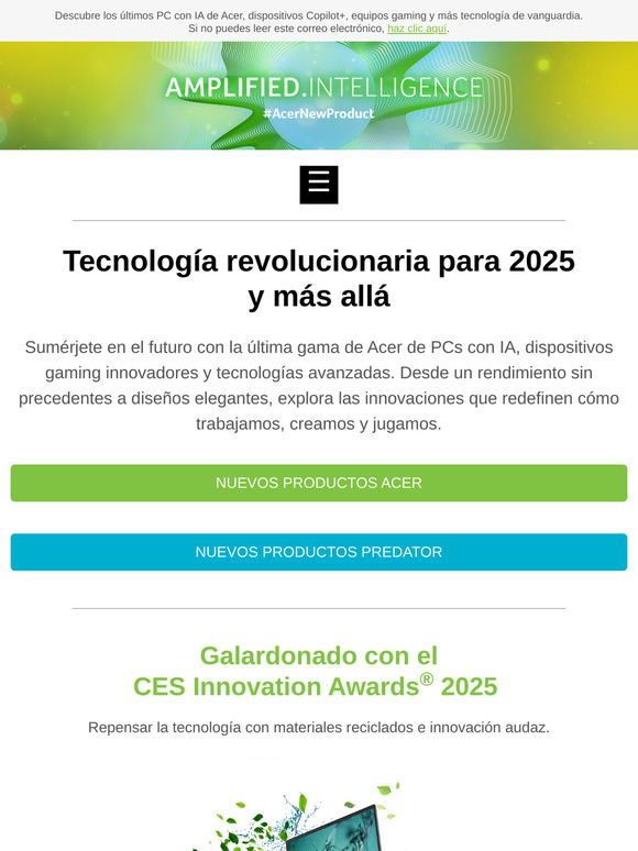 Tu próximo PC con IA - Acer 2025 Últimas novedades