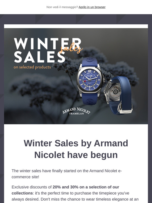 Winter Sales from Armand Nicolet
