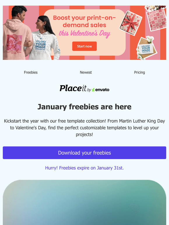 Your January freebies are here 🎁
