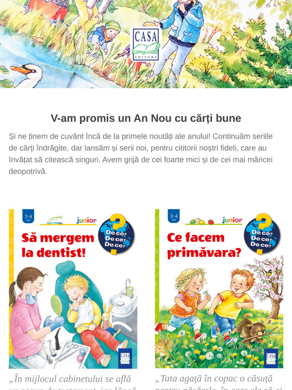 Cărți noi la Editura Casa