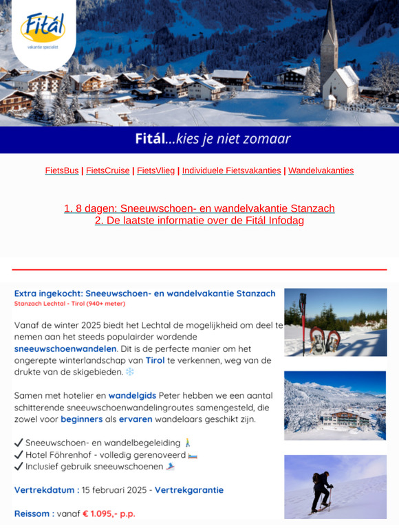 Sneeuwschoenwandelen in Stanzach
