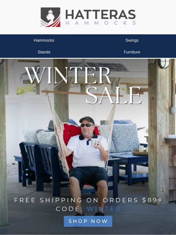 Enjoy Some Relaxation This Winter Season with Hatteras Hammocks! ❄️