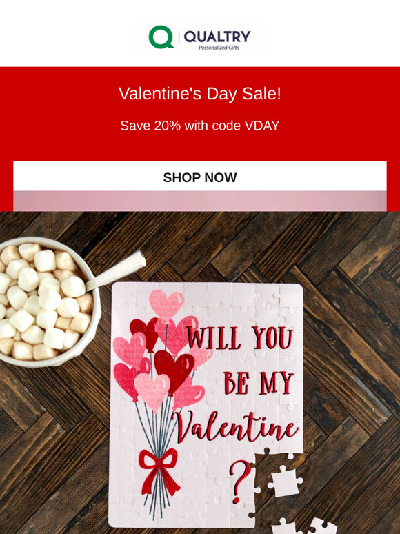 ❤️ Love & Savings: Enjoy 20% Off Valentine’s Day Gifts! 💕