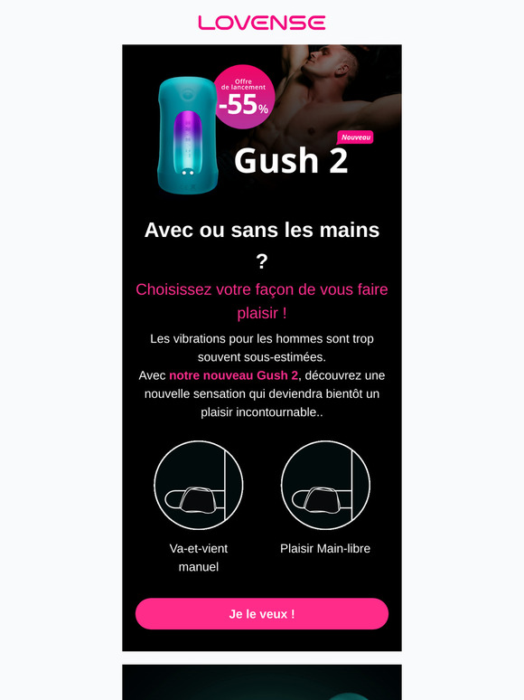 Nouveau Gush 2 - Plaisir intense avec ou sans les mains