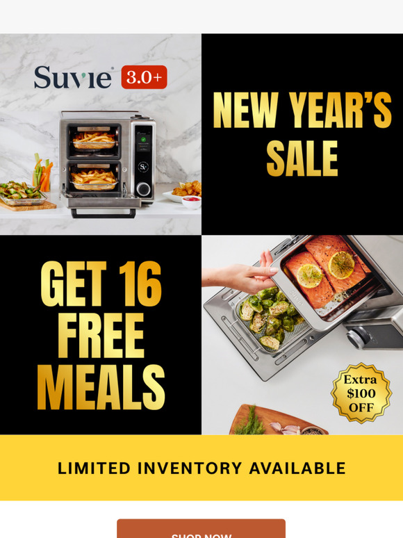 Don’t Miss 16 FREE Meals + $100 Off Suvie