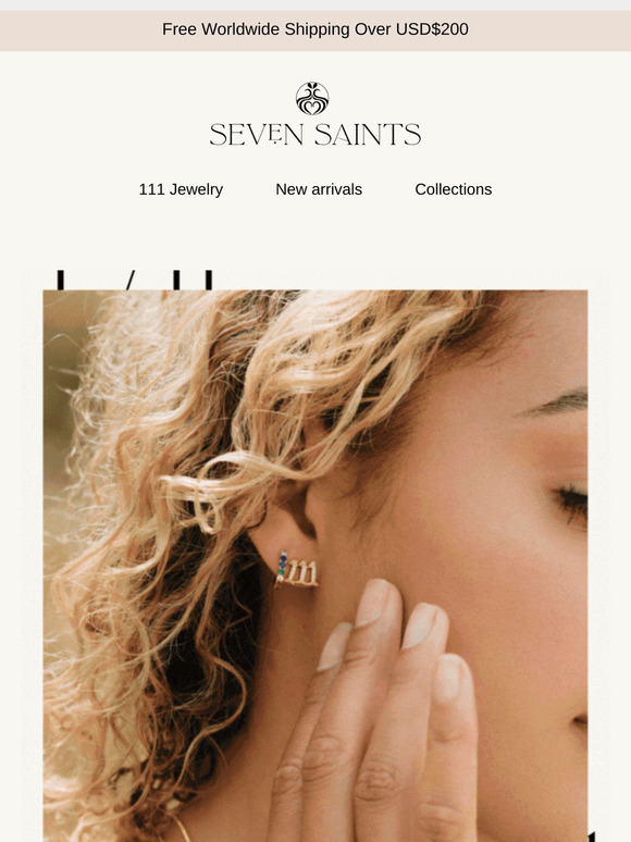 Angel number 111 jewelry collection