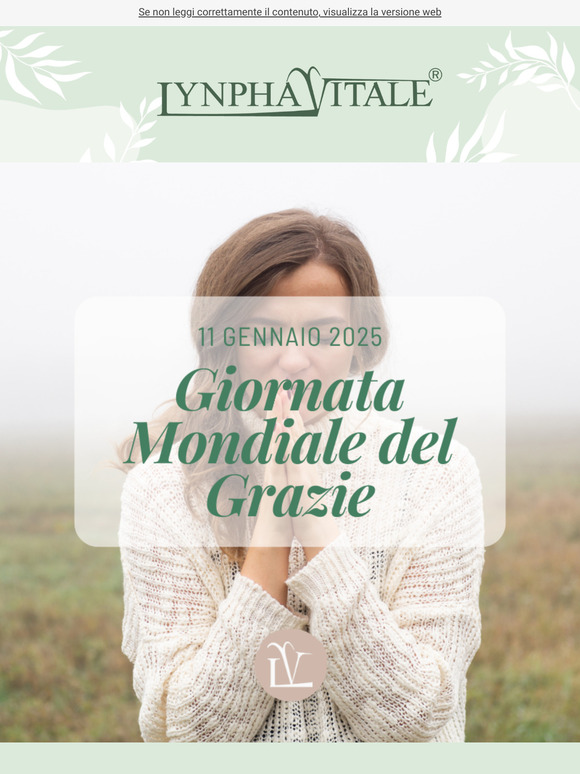 Un "grazie" per il tuo benessere!🌿