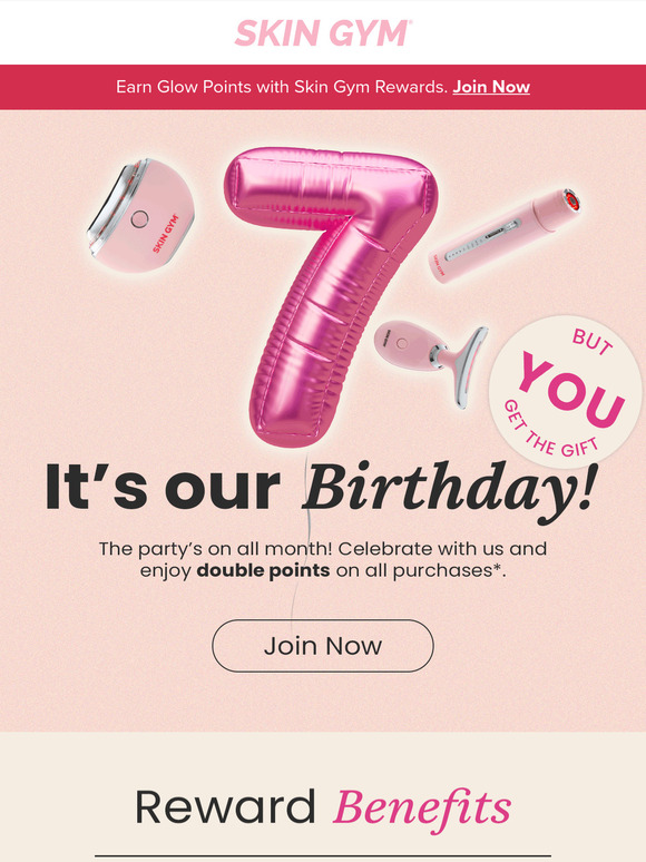 Birthday month means DOUBLE points 🎉