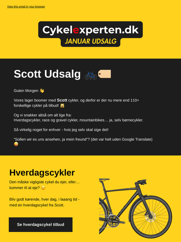 KÆMPE Scott cykeludsalg 🏷️