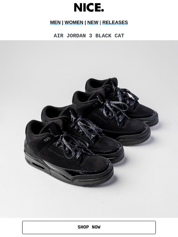 AJ3 BLACK CAT