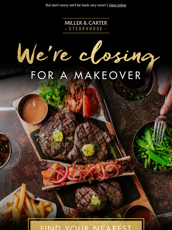 We're closing for a makeover