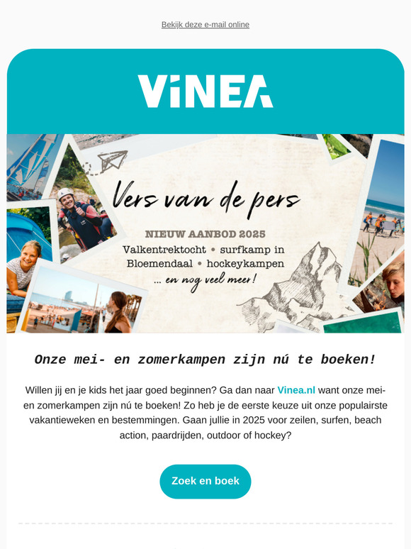 Mei- en zomerkampen nú te boeken!