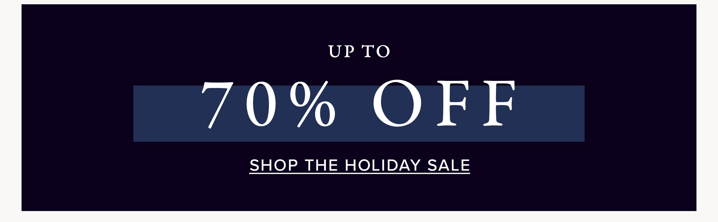 Holiday Sale