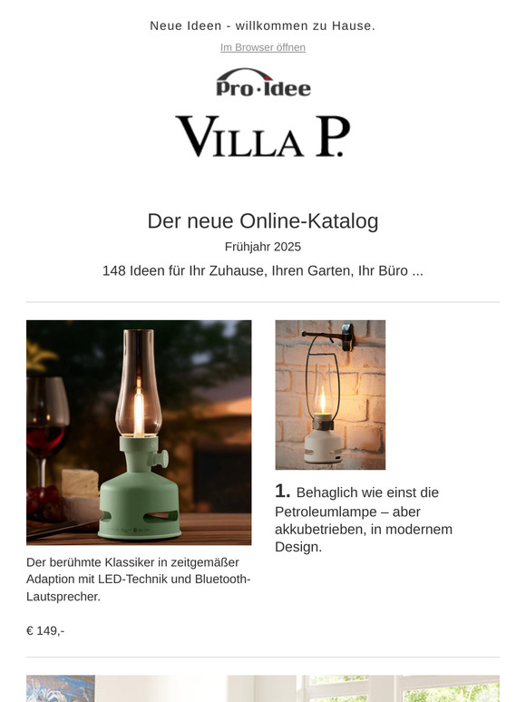 Der neue Online-Katalog: 148 Ideen für Ihr Zuhause