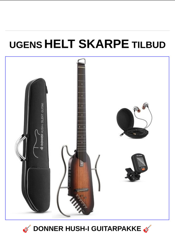 Ugens HELT SKARPE TILBUD fra Donner🎸🎶