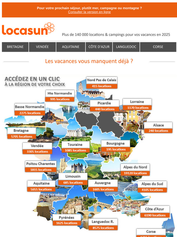 Vacances en France : toutes nos offres pour un séjour inoubliable !