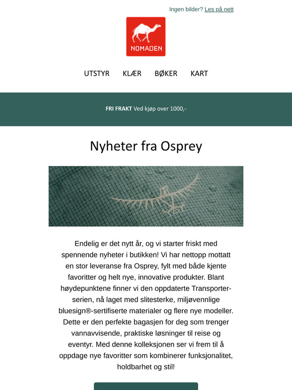 Masse nyheter fra Osprey i butikk! ✨