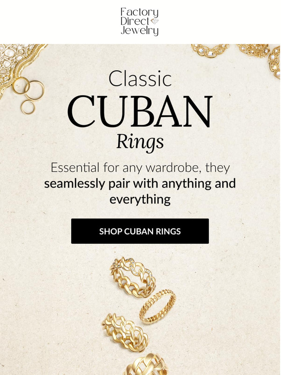 Classic Cuban Rings Restocked