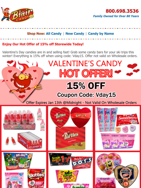 Save 15% Off Storewide Today!
